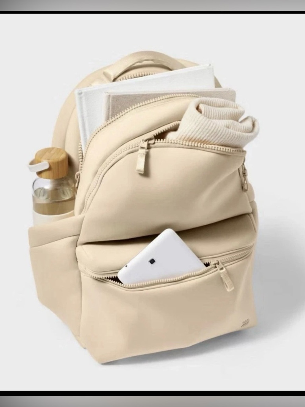 "NWT All In Motion 14L
Backpack Cream Laptop
Gym Travel Minimalist" Unisex